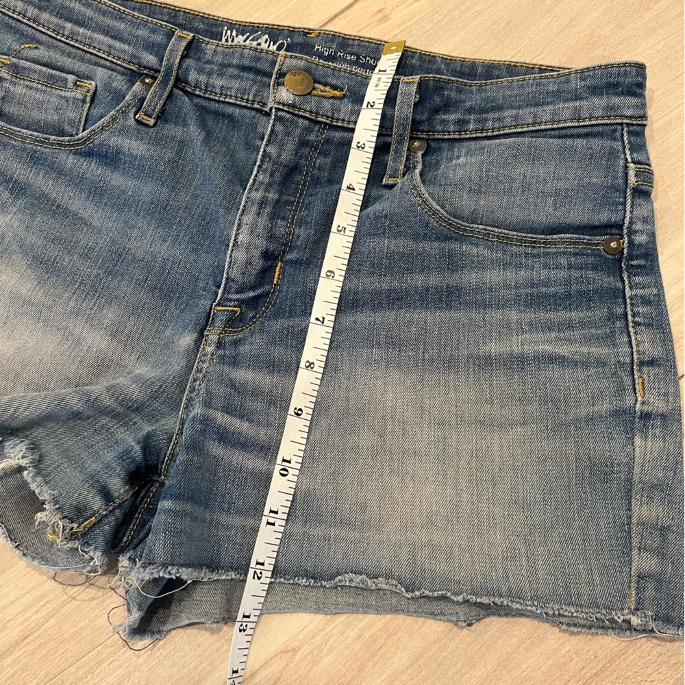 Mossimo High Rise Denim Jean Shorts Size 8 - Picture 6 of 8